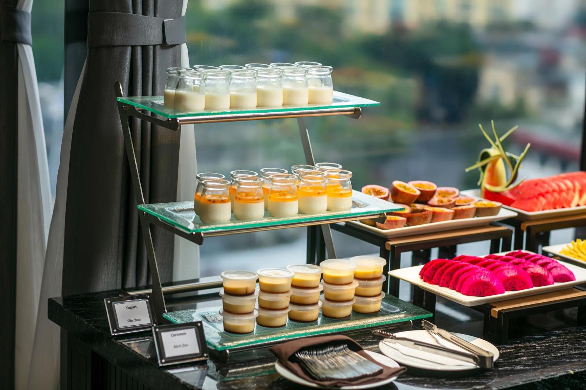 May De Ville Lakeside Hotel Hanoi Exterior photo A dessert buffet